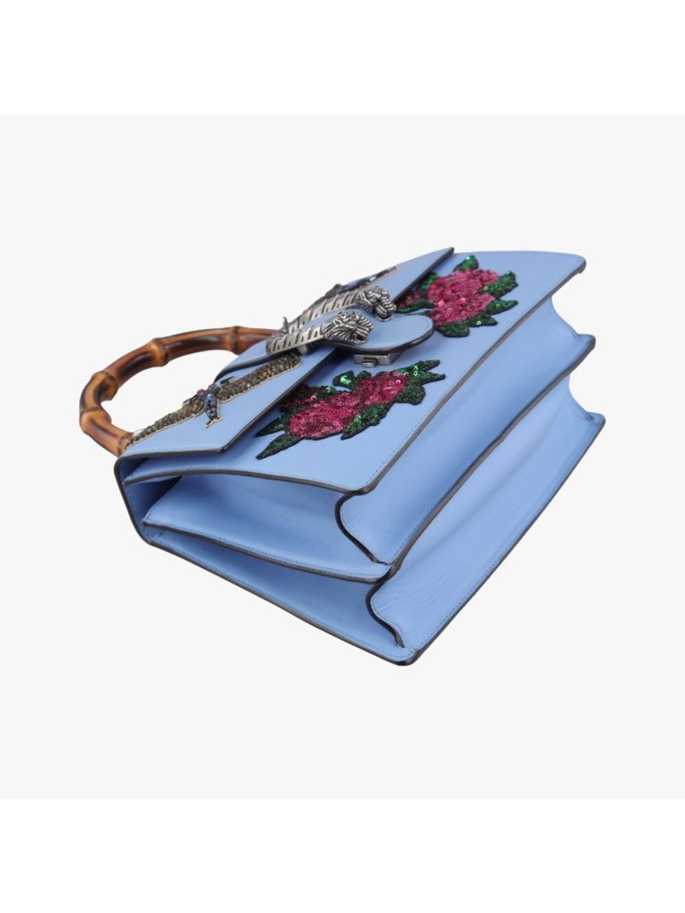 Gucci Dionysus Blue Multicolor Leather Shoulder Bag - Picture 5 of 16